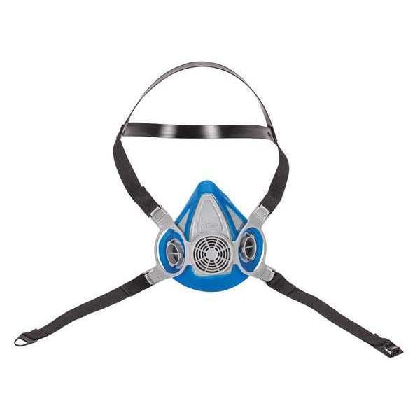 Half Mask Respirator Kit, S, Blue, Configured For: Cartridges, Filters
