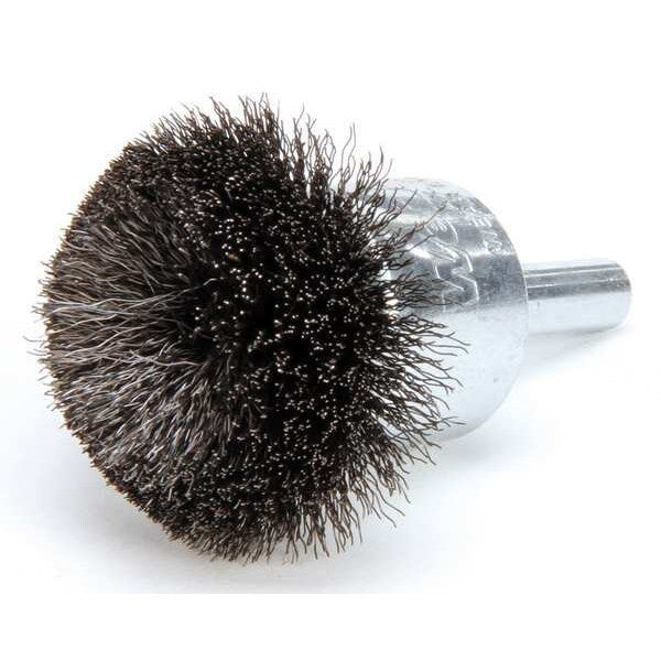 Flared End Wire Brush, Carbon Steel, 1-1/2