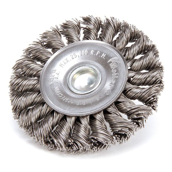 Wire Whel Wire Brush, Stem, 3-1/4