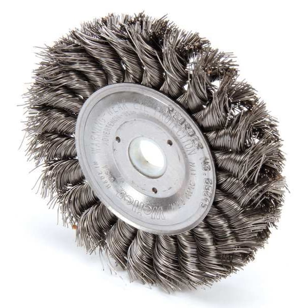 Twist Wire Wheel Wire Brush, Arbor, 4