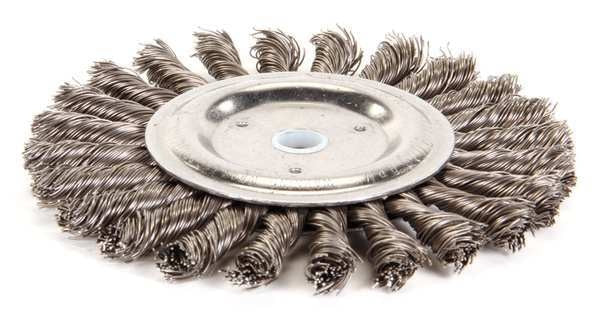 Twist Wire Wheel Wire Brush, Arbor, 6
