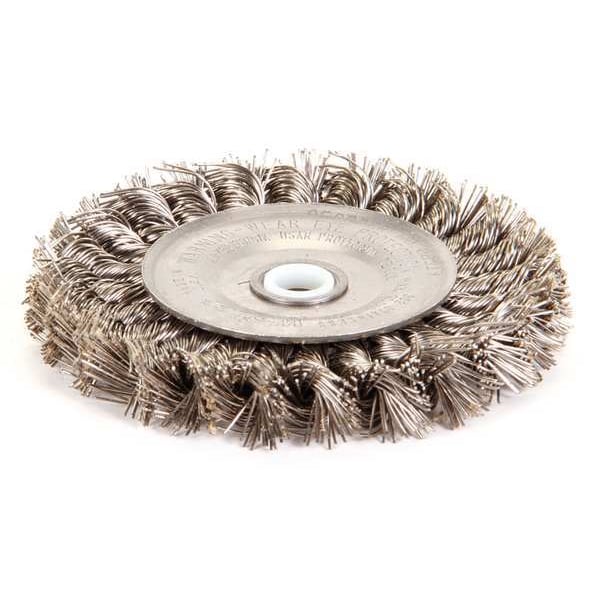 Twist Wire Wheel Wire Brush, Threaded Arbor