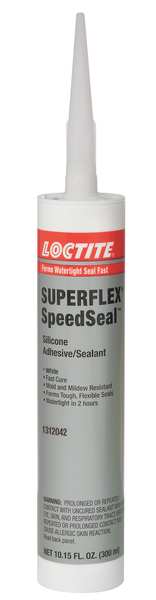 Watertight in 2 hrs., Fast Dry Gasket Sealant, 300 mL, Clear, Temp Range -40 to 250 Degrees F