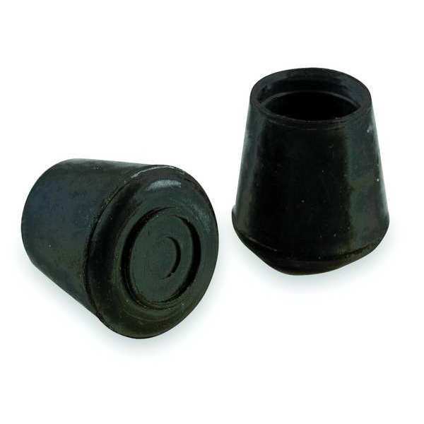 Protective Leg Tips, Slip-On, Round, PK24