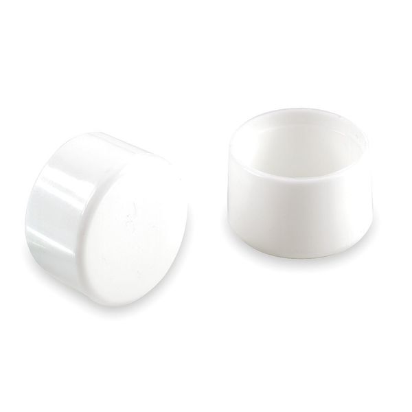 Protective Leg Tips, Slip-On, Round, PK24
