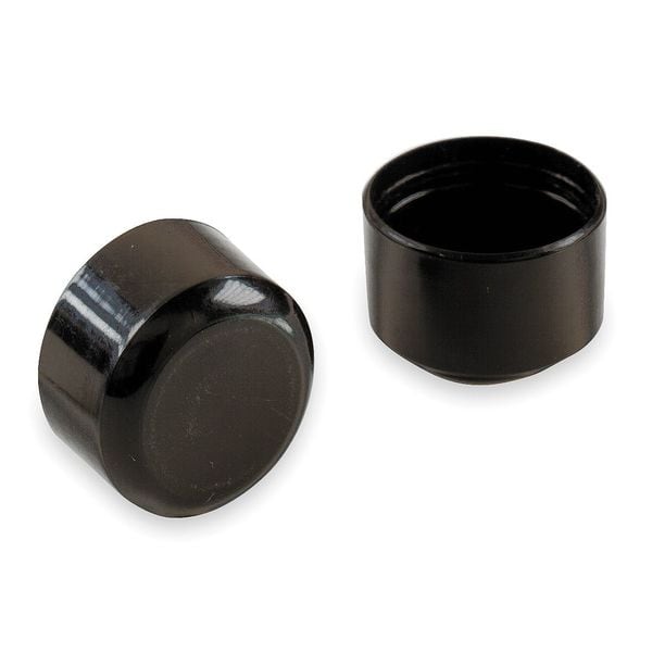 Protective Leg Tips, Slip-On, Round, PK24, Leg Outside Dia.: 7/8 in