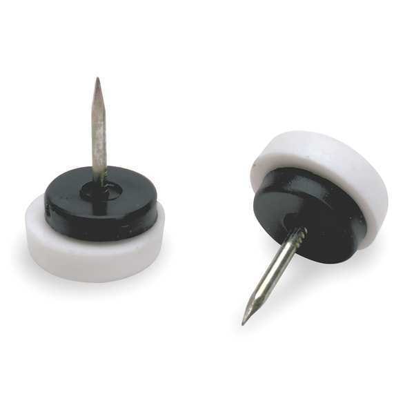 Furniture Glides, Nail-On, Rd, 1-1/2