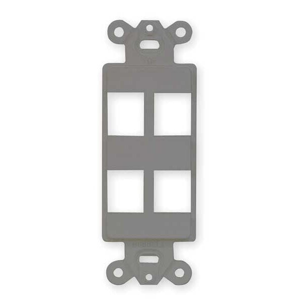 Outlet Frame, 4 Port, ISF Decorator Outlet