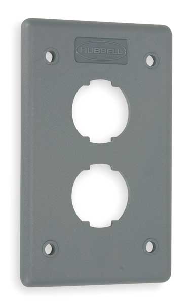 Wall Plate, 2port, 1gang