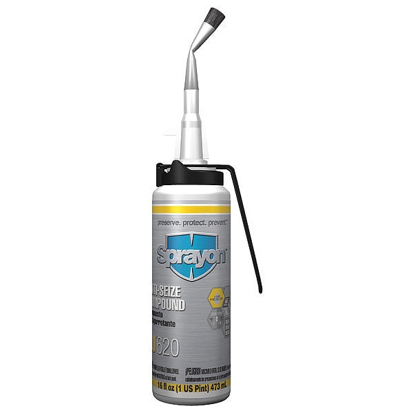 Anti-Seize, 16 oz, Brush Top Bottle, Grey
