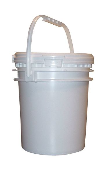 Lid, HDPE, Wht, 2.5 Gal, UN, No Gasket