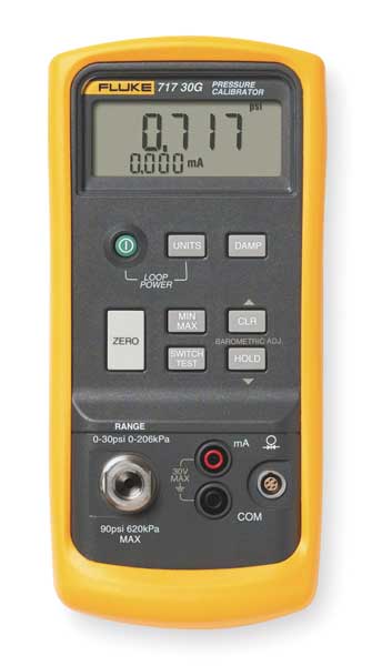 Pressure Calibrator, -12 to 30 psi