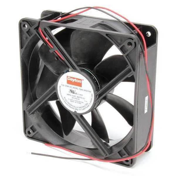 Axial Fan, Square, 24V DC, - Phase, 138 cfm, 4 11/16 in W.
