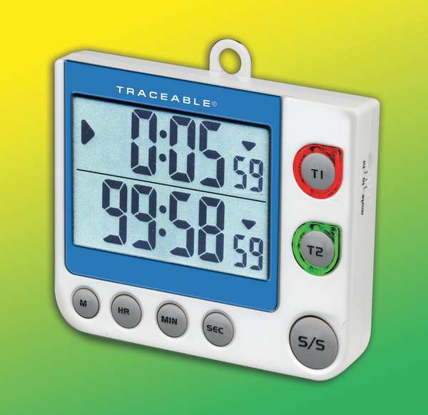 LED, Flash, Big Digit 2-Channel Timer