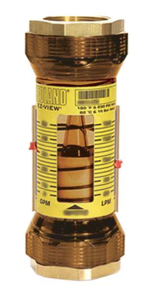 Flowmeter, 1-1/2 FNPT, 10-100 GPM