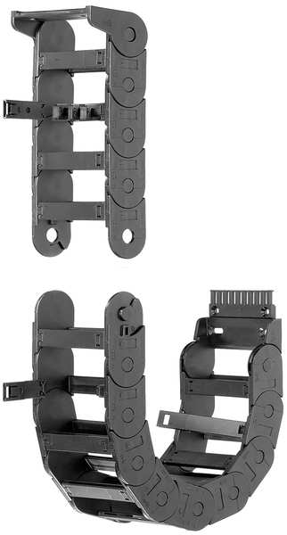 Cable Carrier, Med, Open, OW3.58In / 91mm
