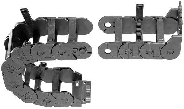 Cable Carrier, Med, Open, OW5.31In / 135mm