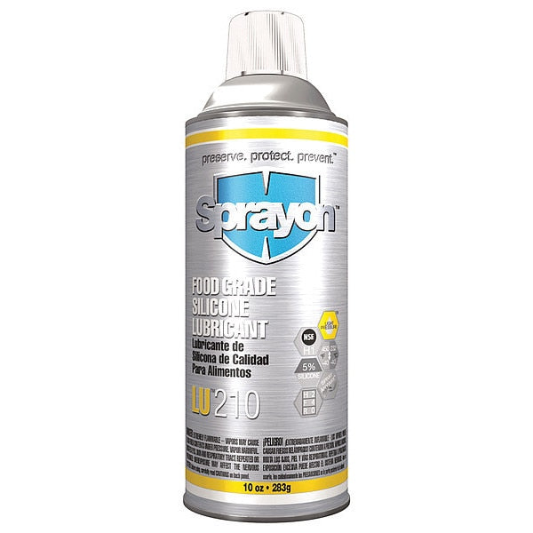 Silicone Lubricant, General Purpose, H2 No Food Contact, 10 oz, Aerosol Can