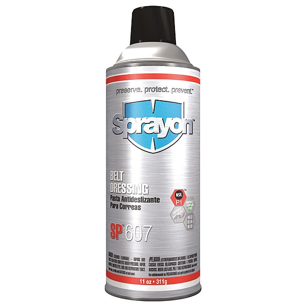Belt Dressing SP 607, No Food Contact, 11 oz Aerosol Can, Amber