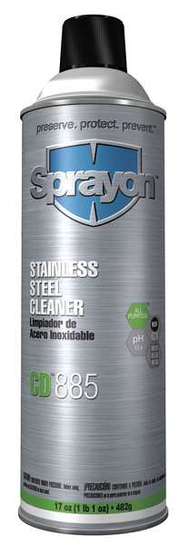 Metal Cleaner and Polish, 17 oz. Aerosol Can, Lemon