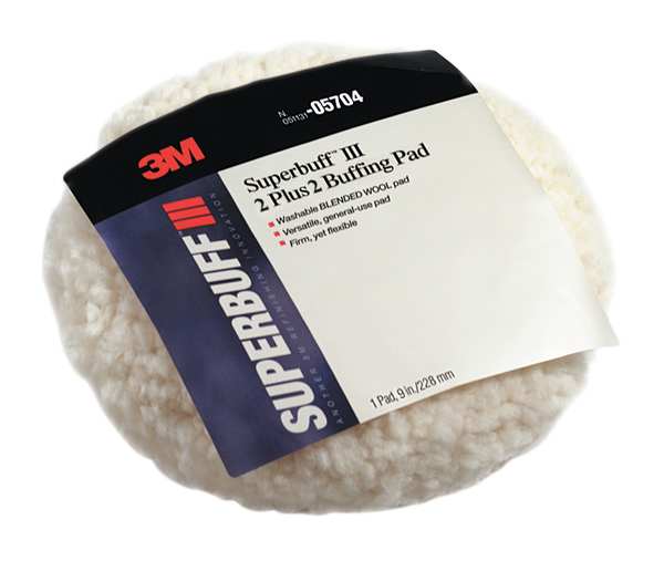 Pad, Buffing, 9 In., Blended Wool