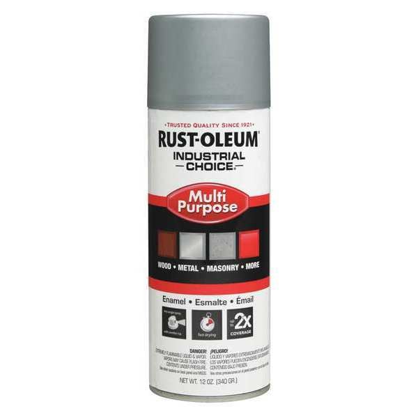 Spray Paint, Dull Aluminum, Gloss, 12 oz