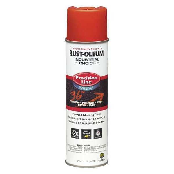 Inverted Marking Paint, 17 oz., Alert Orange, Water -Based