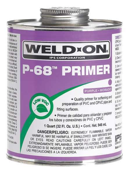 P-68 Primer PVC/CPVC 1/2 Pint