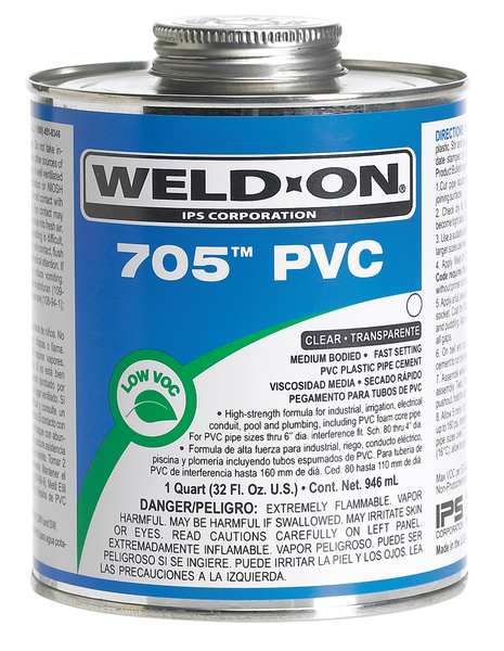 PVC Clear Medium Bodied Quart