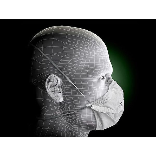 N95 Disposable Respirator, Universal, White, PK50