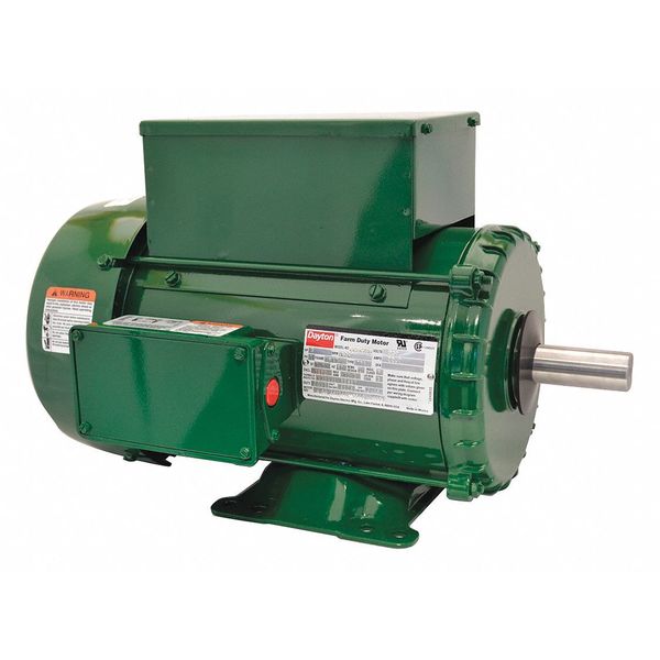 High Torque Farm Duty Motor, Capacitor-Start/Run, 5 HP, 230V AC, 1,740 Nameplate RPM, 182/4T Frame