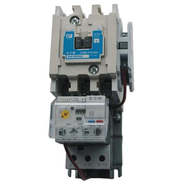 Nonreversing NEMA Magnetic Motor Starter, No Enclosure NEMA Rating, 120V AC, 3 Poles, 1NO