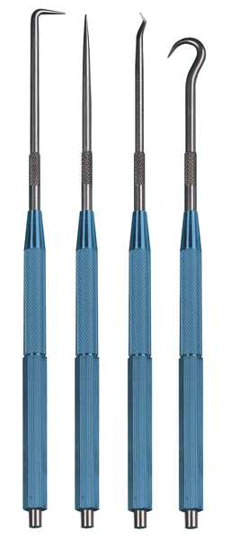 Scriber/Pick Set, Magnetic Handle, 4Pc