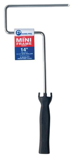 Mini Paint Roller Frame, Frame, Plastic Handle, 6-1/2