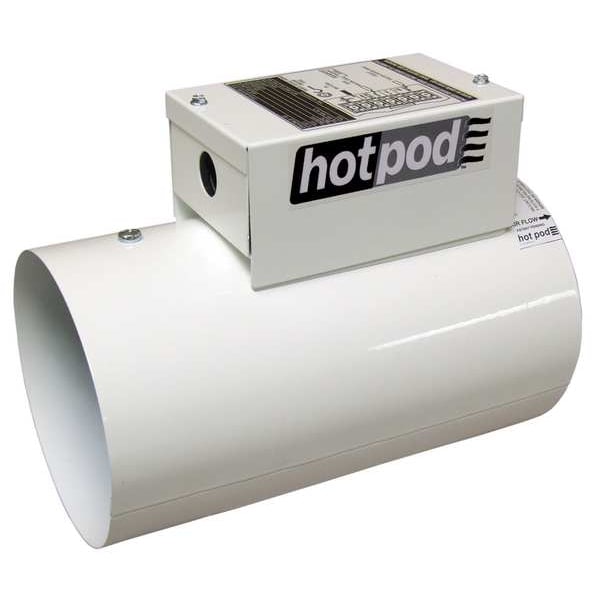 In-line Duct Fan Heater, 130 cfm, 6 in.