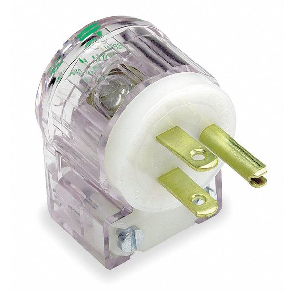 Agl Strt Blade Plug, Clr, 15 A, Stnd, 5-15P