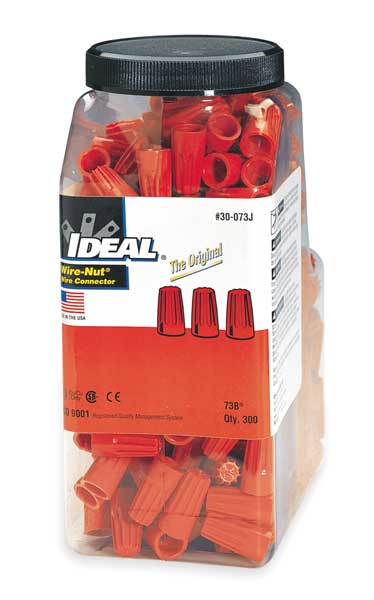 Twist On Wire Connector, 22-14 AWG, PK300