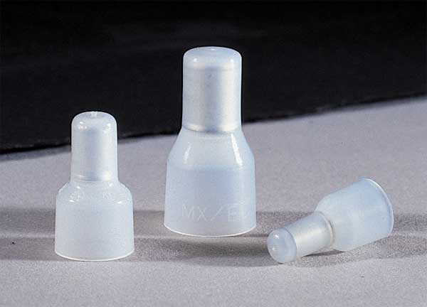 Closed-End Crimp Connector, Clear, PK100