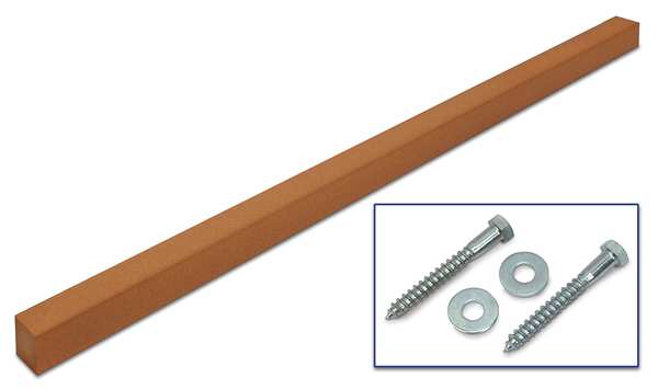 Sign Post, Brown, Plastic, 8 ft L