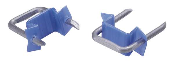 Cable Staples, Plastic, Steel, 500 PK