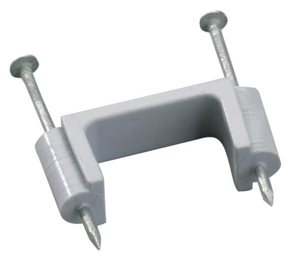 Cable Staples, Plastic, Steel, 2 PK
