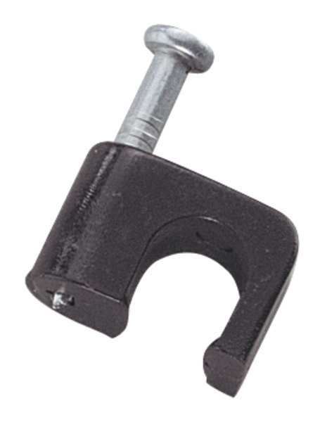 Cable Staples, Plastic, Steel, 100 PK