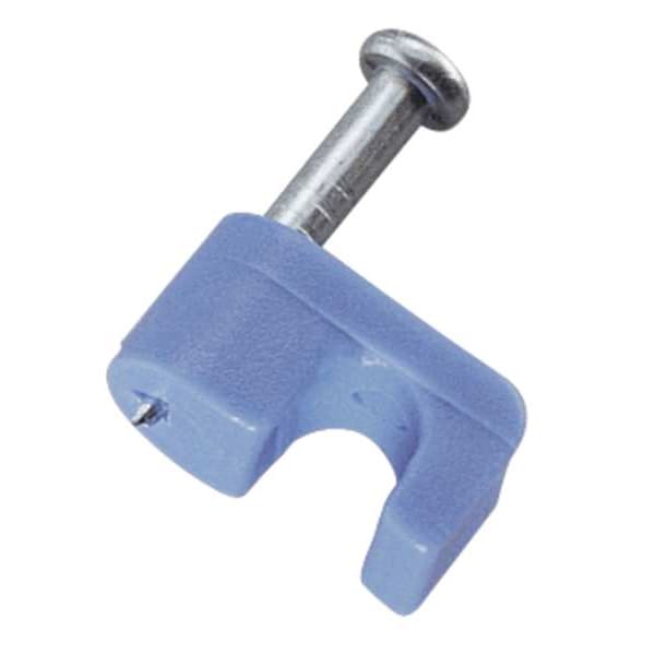 Cable Staples, Plastic, Steel, 25 PK