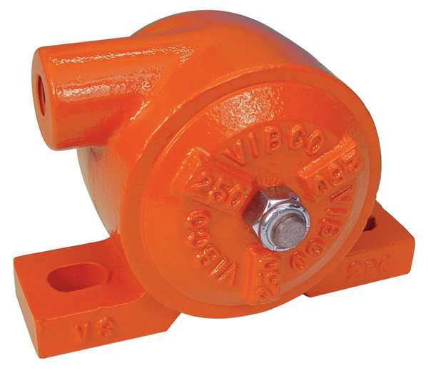 Pneumatic Vibrator, 500 lbf, 7200 vpm Max Vibration Speed, 70 dBA