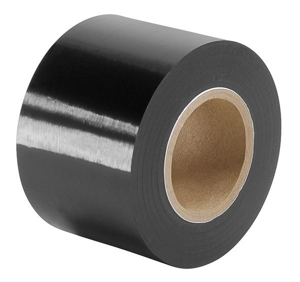 Non-Adhesive Tape, Vinyl, 3 In, Black