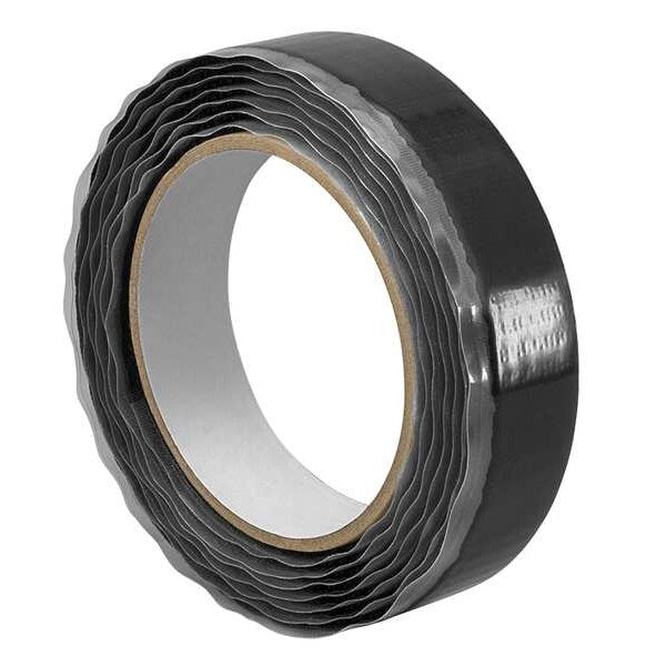 Reclosable Fastener, Acrylic Adhesive, 30 ft, 1 in Wd, Black