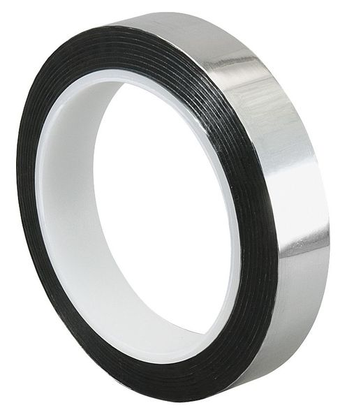 Metalized Film Tape, Silver, 2In x 72Yd