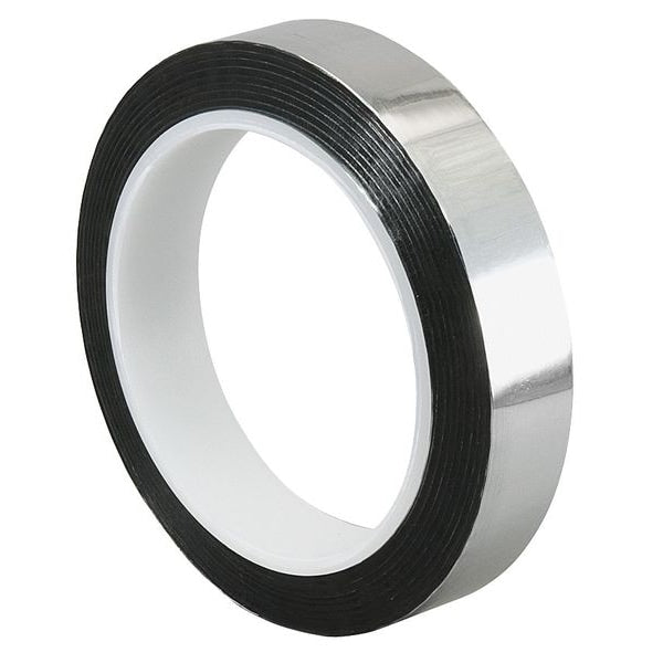 Metalized Film Tape, Silver, 3In x 72Yd