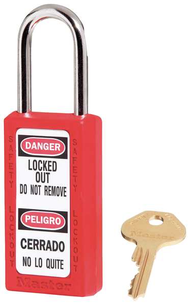 Lockout Padlock, KA, Red, 3