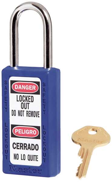 Lockout Padlock, KA, Blue, 3